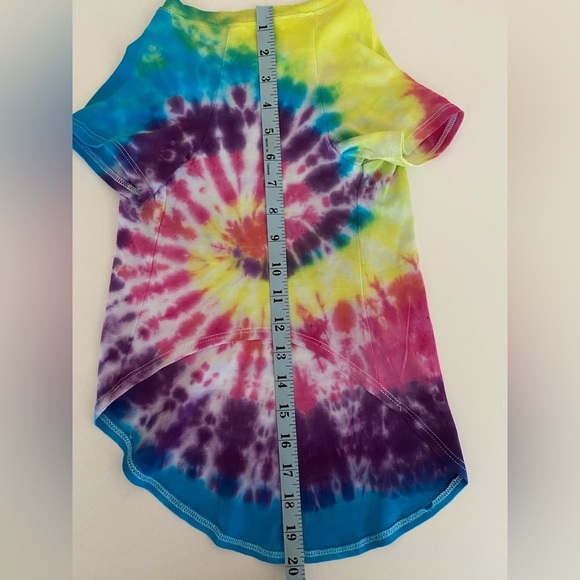 Pet Tee Large Tie Dye Dog Shirt Color Splash ArtMinds Bright Fun Stylish Vibes - Picture 11 of 11